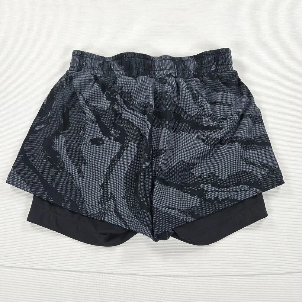 Gymshark Power Loose Black Camo Athletic‎ Shorts Women's Size Small